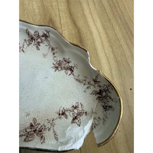 Antique Royal Semi Porcelain England Dishes (Set of 3, As-Is) - Picture 11 of 12